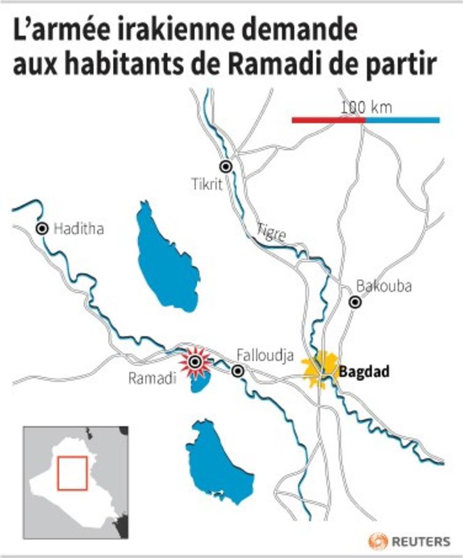 L'armée irakienne demande aux habitants de Ramadi de partir