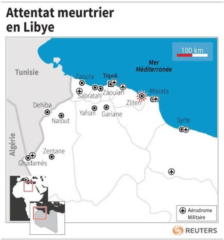 Attentat contre un centre de police en Libye, au moins 40 morts