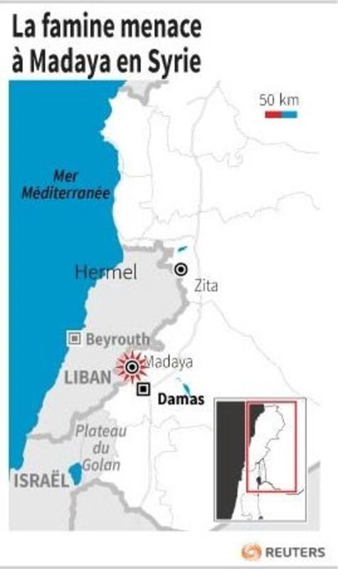 La famine menace la ville syrienne assiégée de Madaya