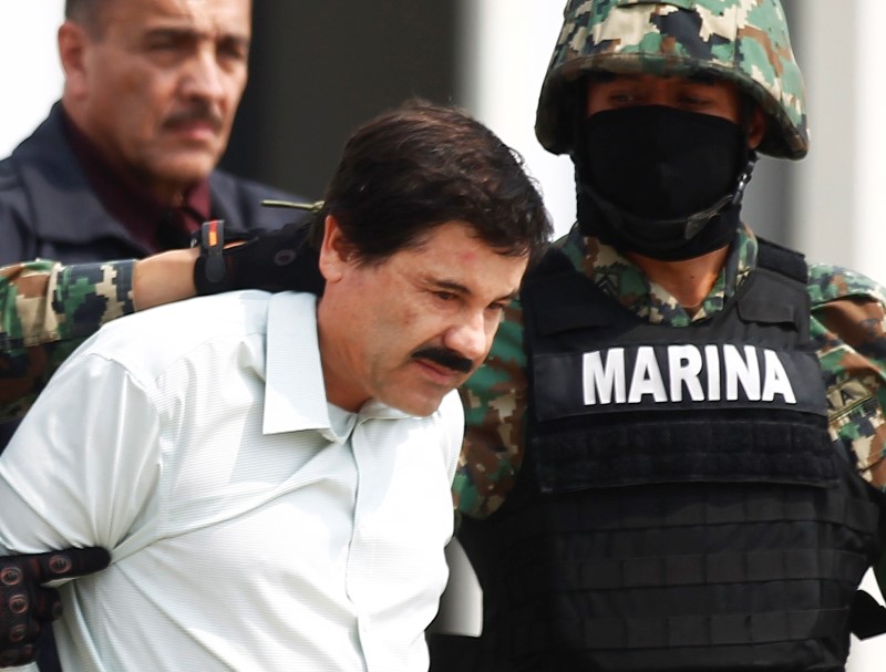Le baron mexicain de la drogue Joaquin "El Chapo" Guzman capturé