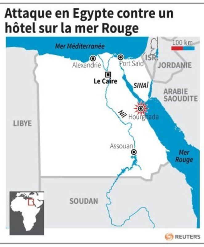 Un hôtel égyptien attaqué, deux touristes blessés