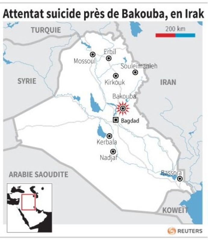 Attentat suicide près de Bakouba, en Irak