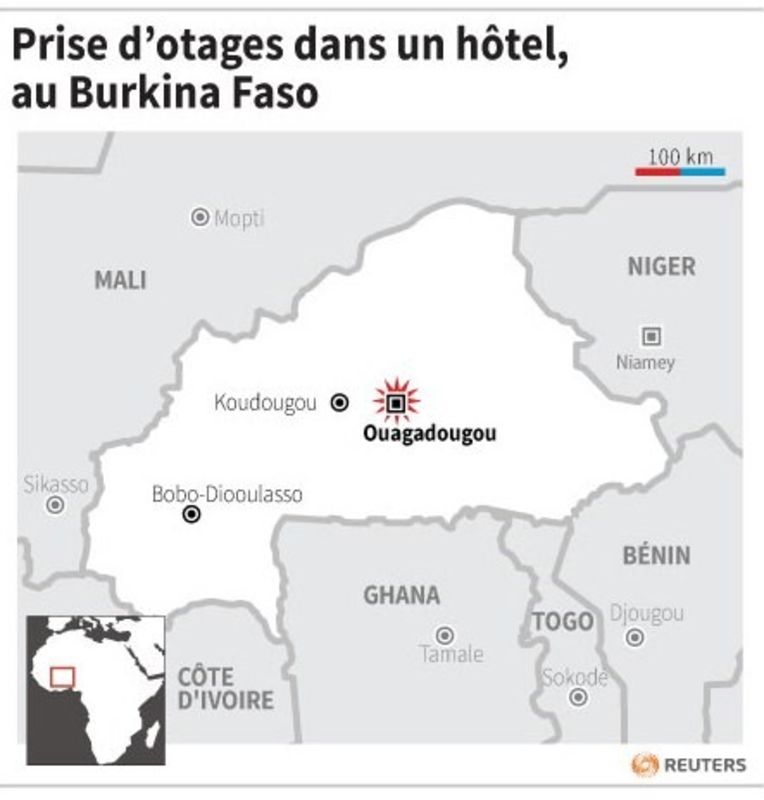 Prise d'otages dans un hôtel de Ouagadougou, au Burkina Faso