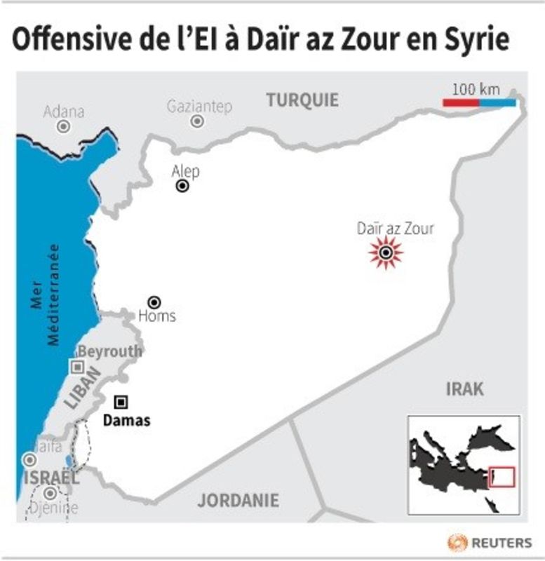 Offensive de l'EI à Daïr az Zour en Syrie
