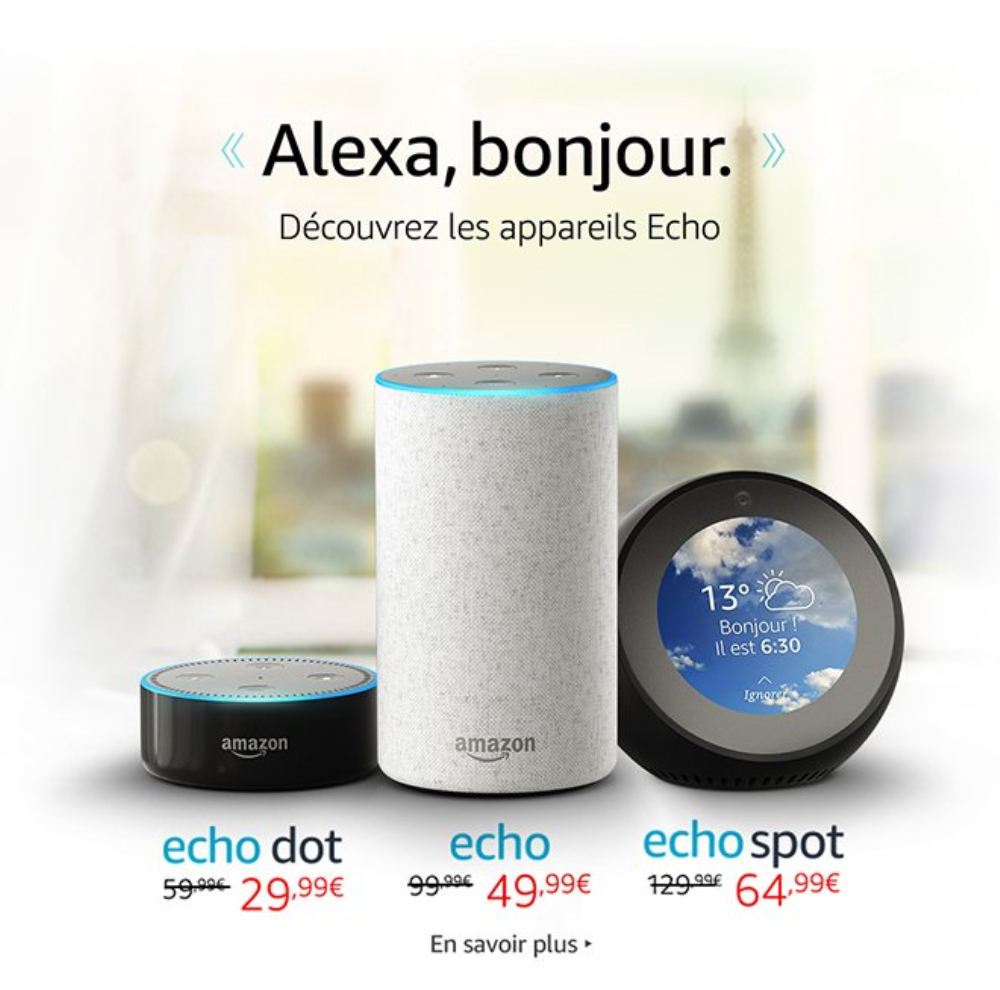 Les enceintes connectées d'Amazon débarquent en France
