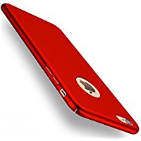 Coque iPhone 7, Joyguard PC Matière iPhone 7 Coque avec [Plein Ecran en Verre Trempé Protecteur] [Ultra Mince] [Ultra Léger] Anti-Rayures Anti-dérapante iPhone 7 Case Coque Housse Bumper Cover pour iPhone 7-4,7 pouces - Rouge